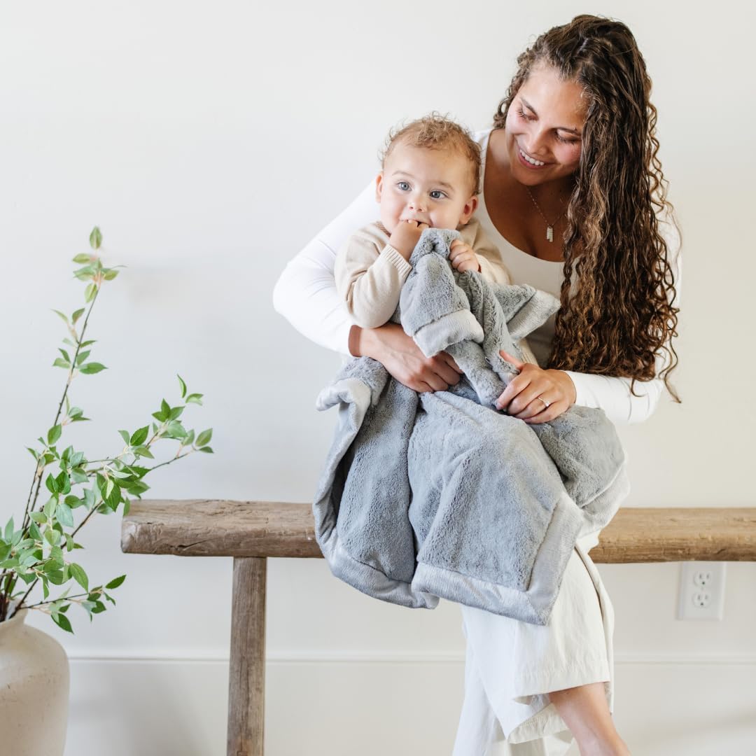 SARANONI Receiving Blankets for Babies Super Soft Boutique Quality Lush Luxury (Gray, Receiving 40" x 30”)