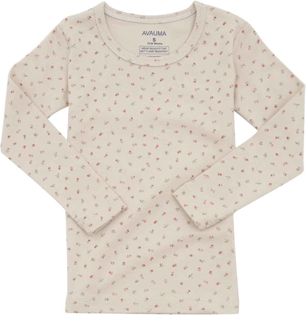 AVAUMA Baby Boys Girls Pajama Set 6M-7T Kids Cute Toddler Snug fit Pattern Design Pjs Cotton Sleepwear