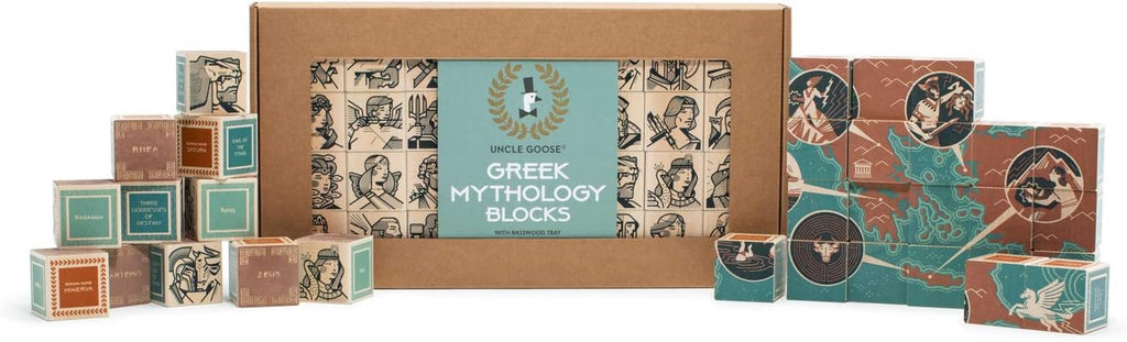 Uncle Goose Greek Mythology Blocks - Made in The USA