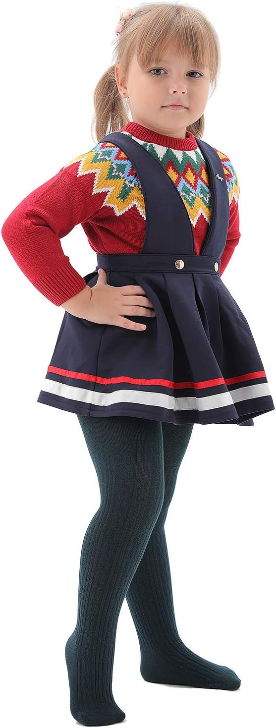 EPEIUS Baby Girl Tights Thick Cable Knit Leggings Stockings Cotton Pantyhose for Newborn Infant Toddler 3/4/5/6 Pack