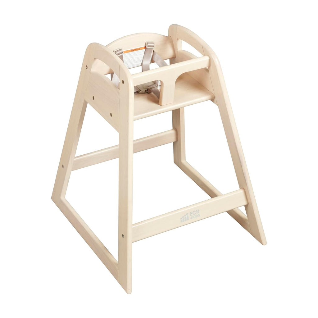 ECR4Kids ASATT High Chair, Toddler Chair, Antique White