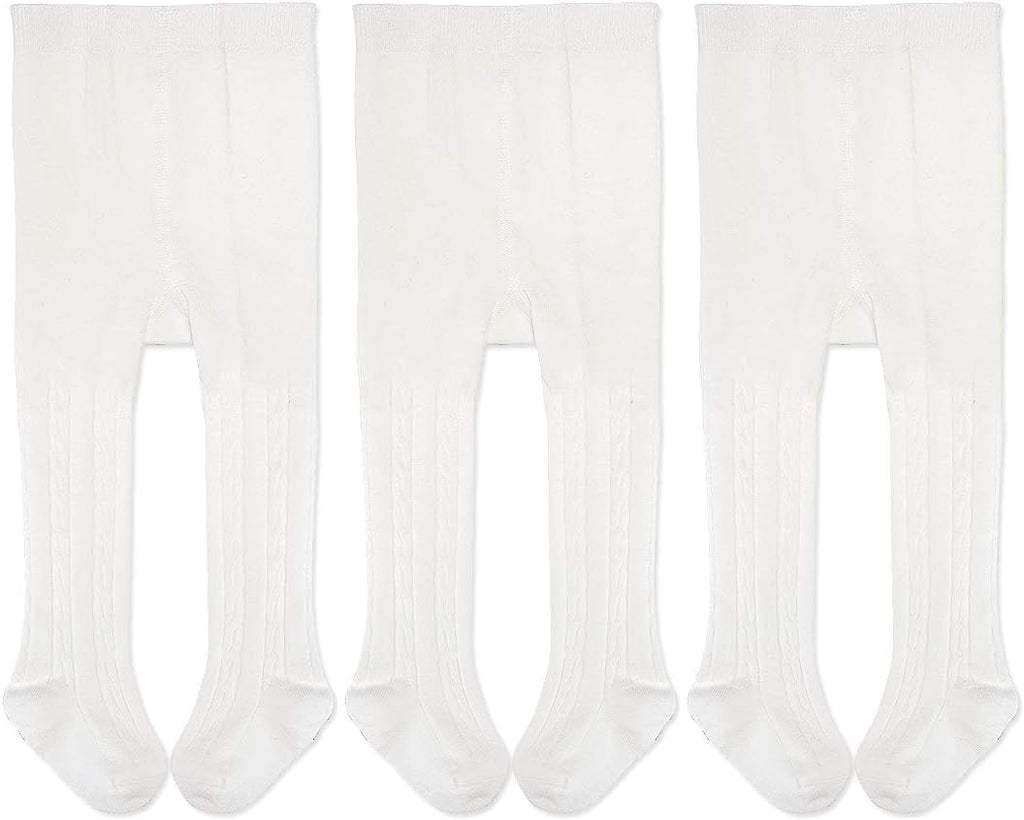 EPEIUS Baby Girl Tights Thick Cable Knit Leggings Stockings Cotton Pantyhose for Newborn Infant Toddler 3/4/5/6 Pack