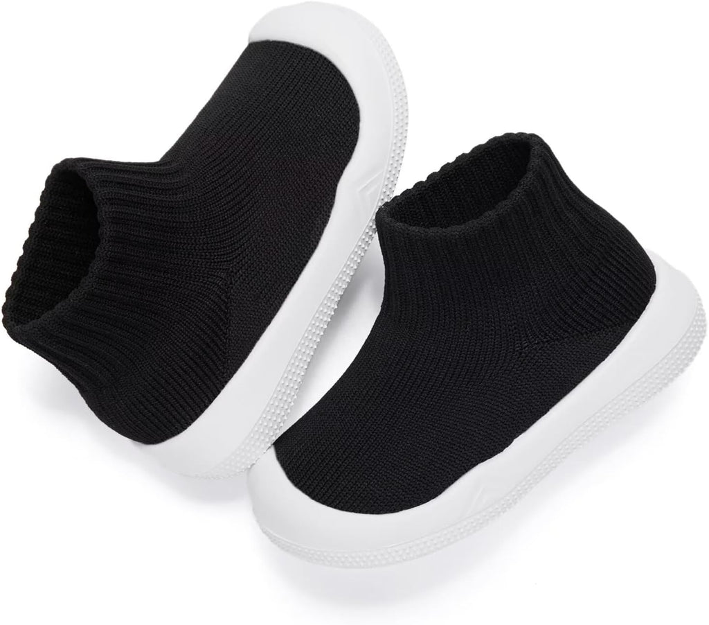 Eashi Baby Boy Girl Non-Skid Indoor Infant Walking Shoes Breathable Warm Elastic Sock Shoes with Memory Sole Protect Toes Outdoor Sneakers