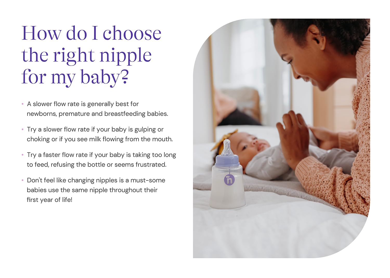 nfant | Nipple Flow Selection Kit, 4-Pack