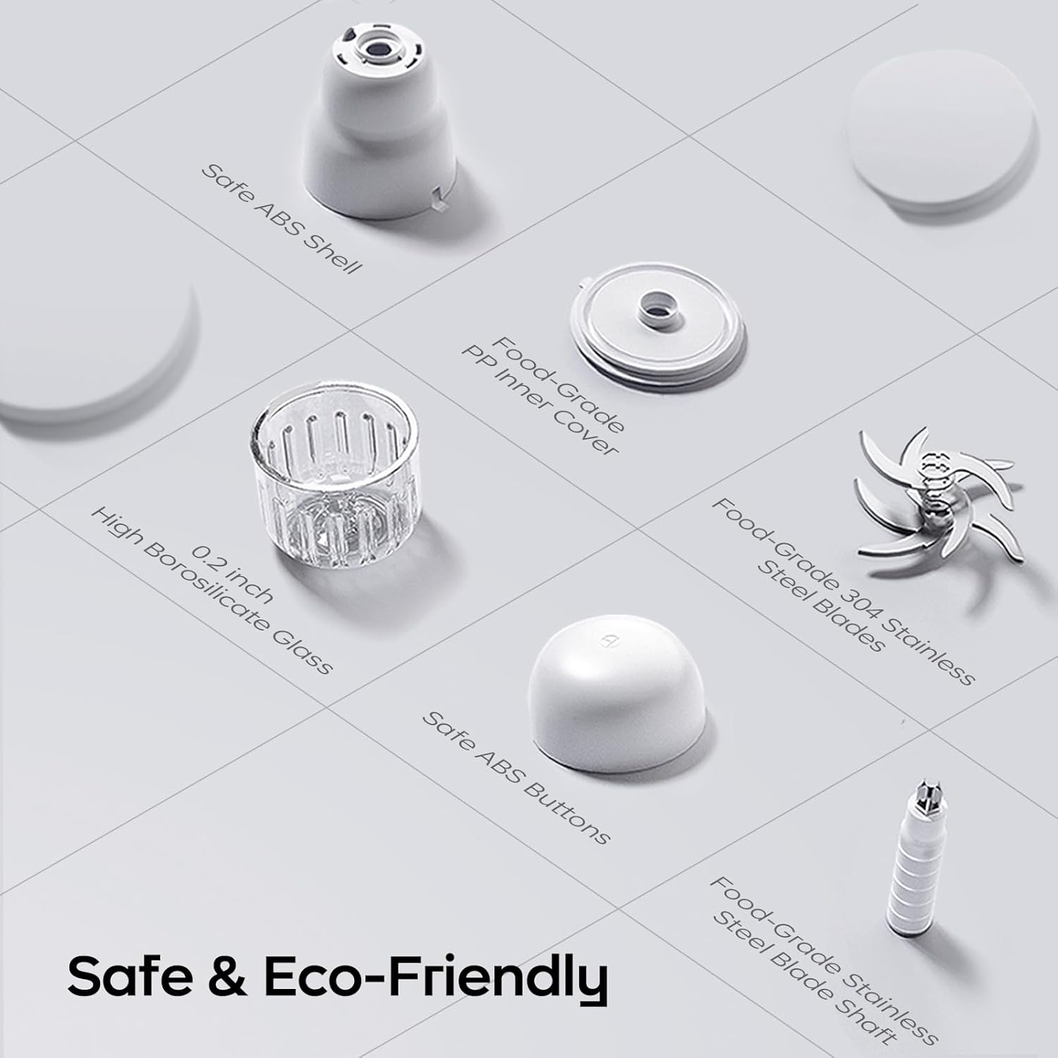 Bc Babycare Baby Food Maker-Baby Food blender for Fruit, Vegatable & Meat,Mini Food Processor for Potatoes, Grapes & Strawberries,White,10oz