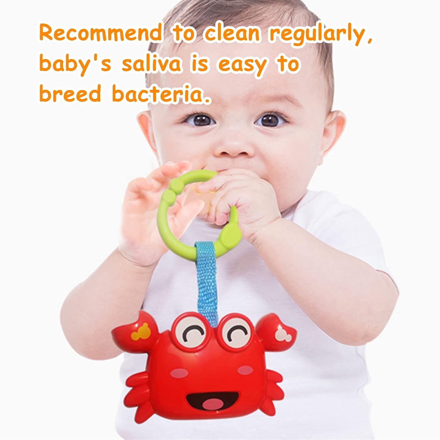 Baby Toys, Cartoon Animal Hanging Rattle Toys, Handbells Baby Rattles, Baby Bed Crib Car Seat Travel Stroller Toys for Infant, Best Birthday Gift for Newborn, 4 Pack