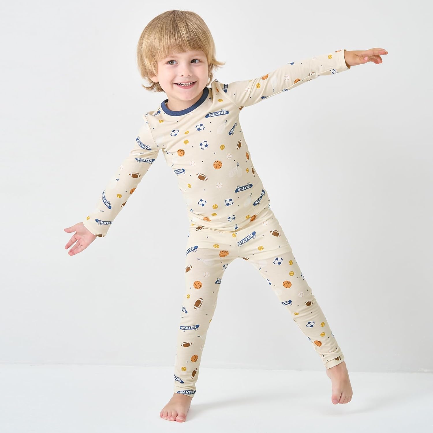 pureborn Baby Toddler Kids Viscose from Bamboo Pajamas Set Pjs 2pcs 18M-8Y