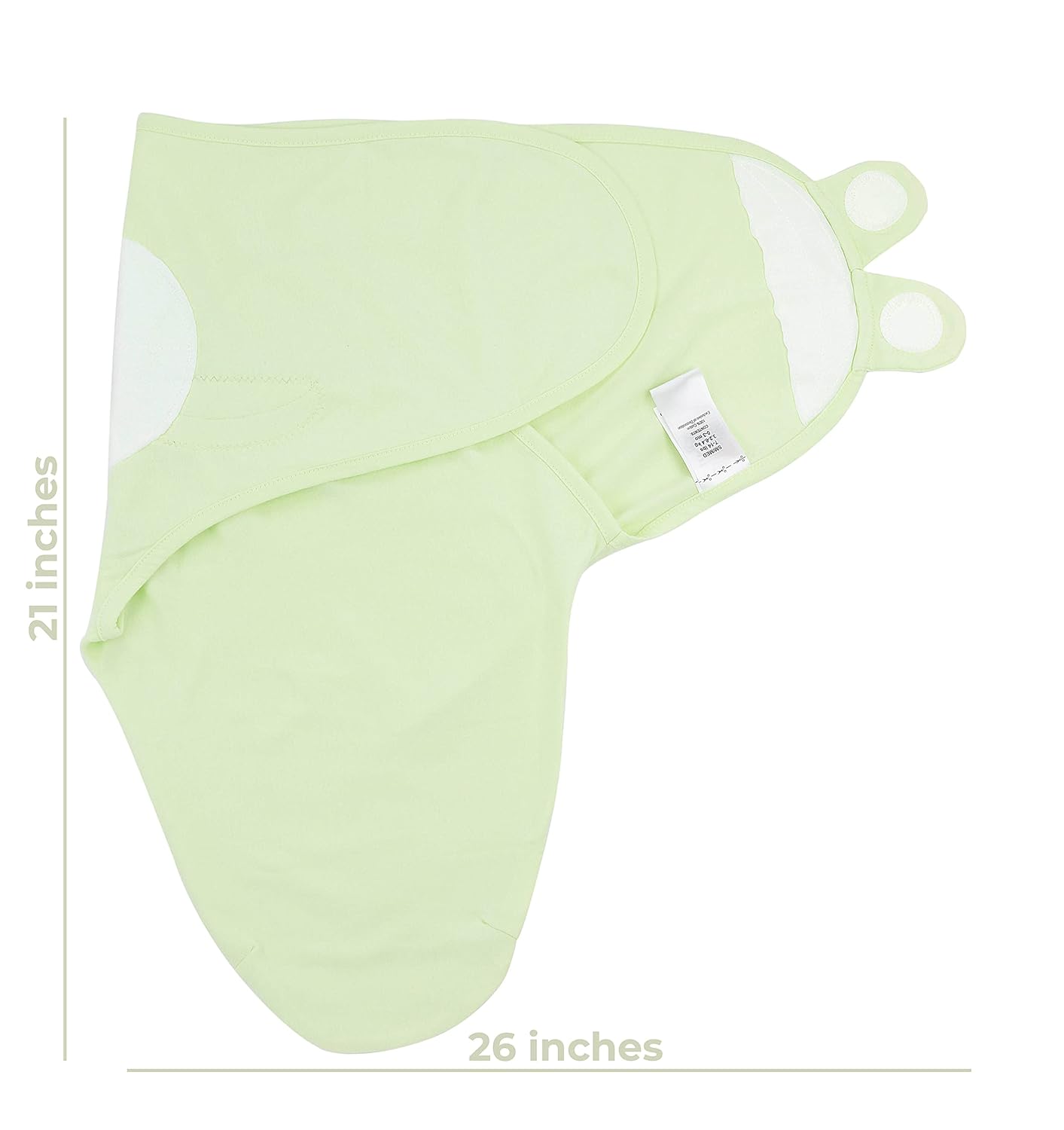 Bublo Baby Swaddles for Newborns – 3-Pack Infant Swaddles 0-3 Months – Adjustable Swaddle Sleep Sack – Soft Organic Cotton Baby Wrap for Safe & Cozy Sleep (Light Blue-Lime)