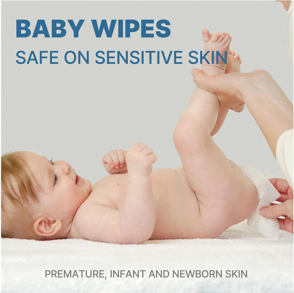 BEBESUP-Korea’s #1 Sensitive Baby Wipes -Hypoallergenic Water-based Unscented Alcohol-Free Extra-Thick Ｏrganic Superfood Extracts Plant- Based for sensitive skin Flip-Top (80 Count 1 Pack) Packs)