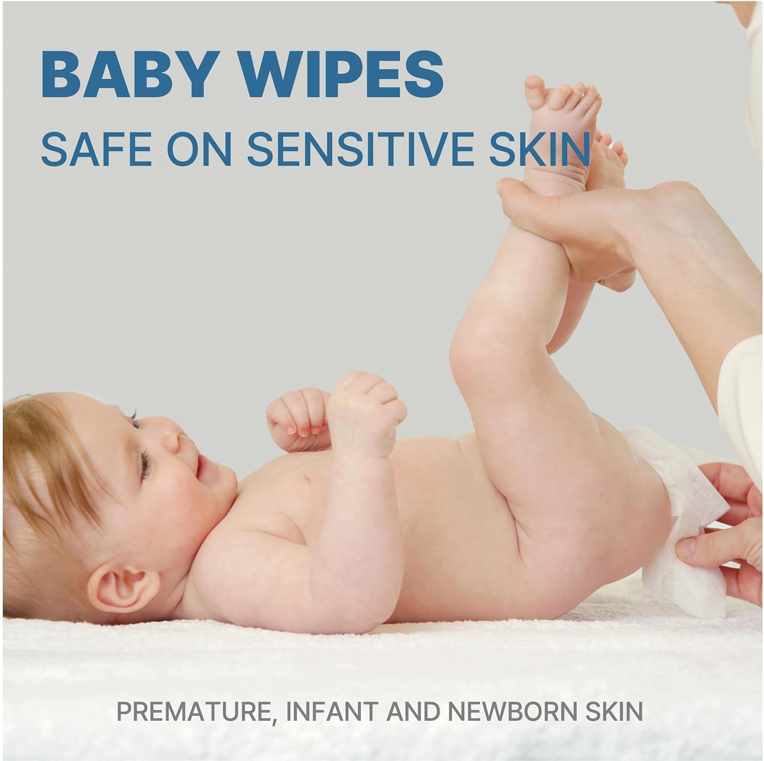 BEBESUP-Korea’s #1 Sensitive Baby Wipes -Hypoallergenic Water-based Unscented Alcohol-Free Extra-Thick Ｏrganic Superfood Extracts Plant- Based for sensitive skin Flip-Top (80 Count 1 Pack) Packs)