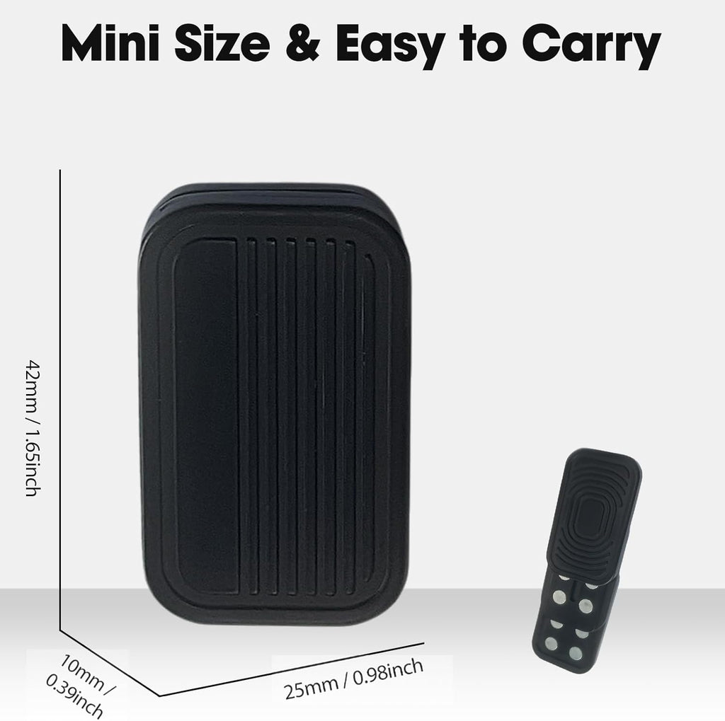 Fidget Slider 3 Layer EDC Gadgets Toy, Metal Magnetic Haptic Fidget Toys for Adults Anxiety/ADHD/Stress Relief, Gift for Boyfriend, Husband and Father (Black)