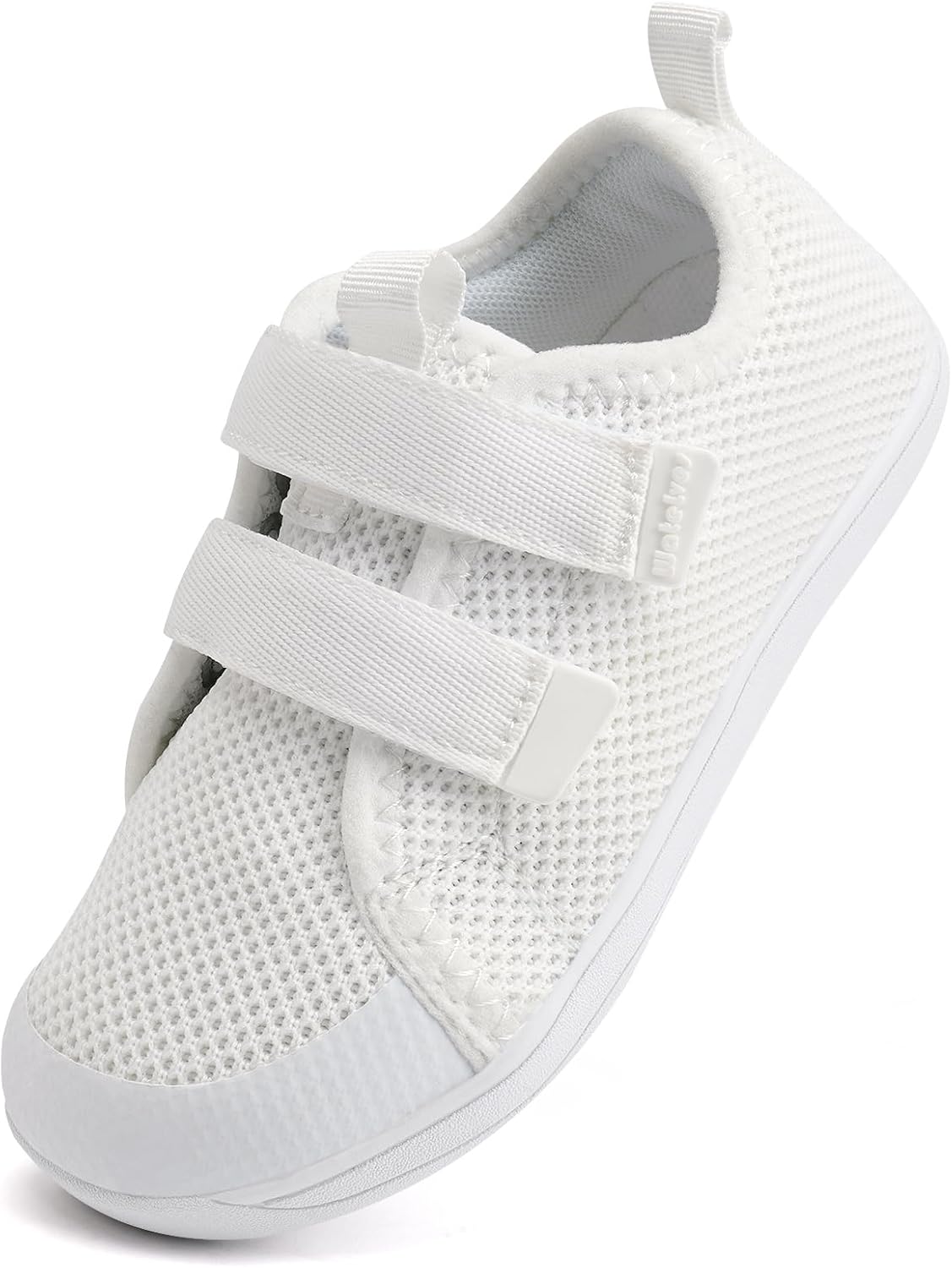 WateLves Toddler Little Kids Wide Barefoot Shoes The First Walking Shoes Girls Boys Breathable Zero Drop Minimalist Sneakers with Wide Toe Box Natural to Grow