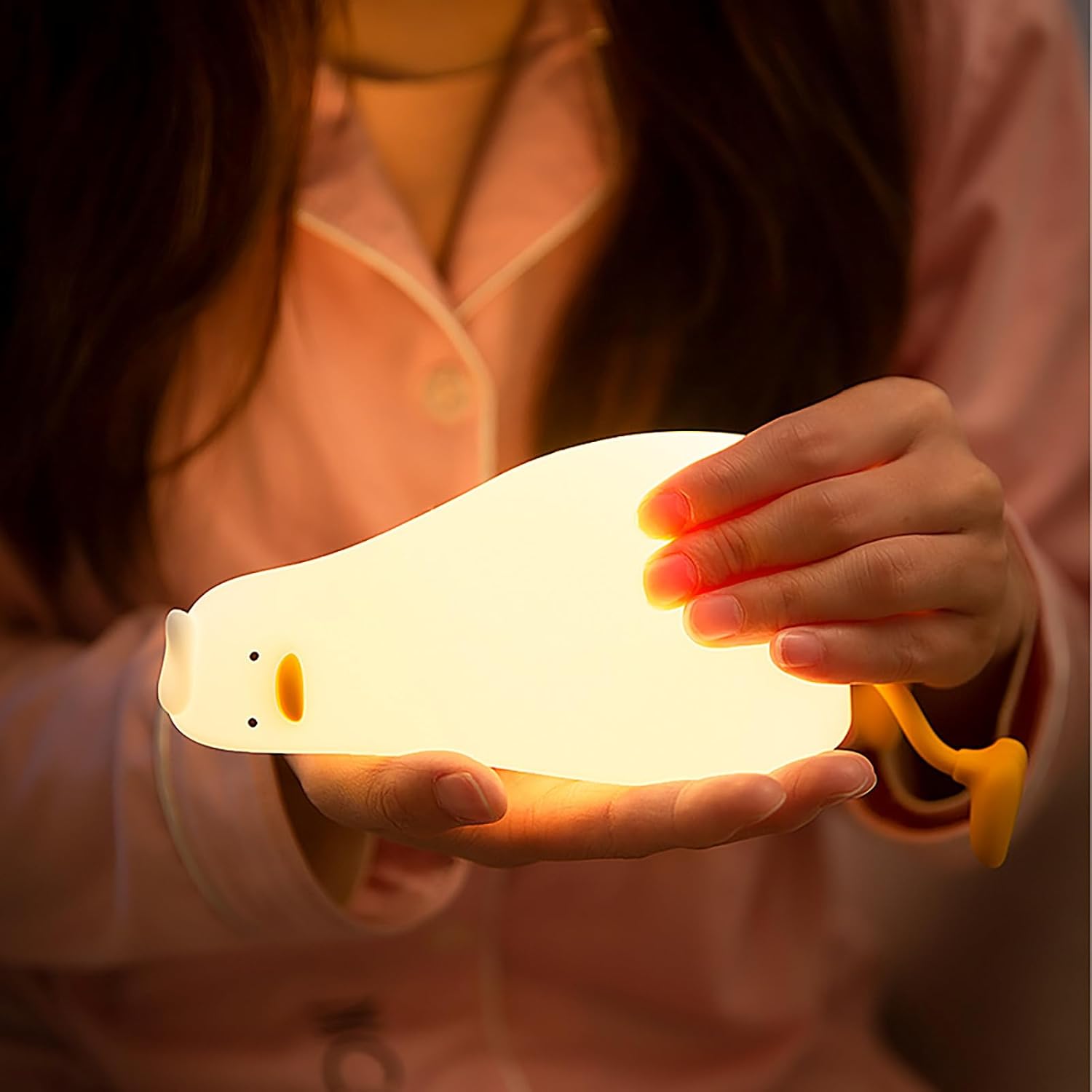 Lying flat duck type children's night light Cute light, night light for children rechargeable children's night light for bedroom baby night light, night light for children gift room decoration