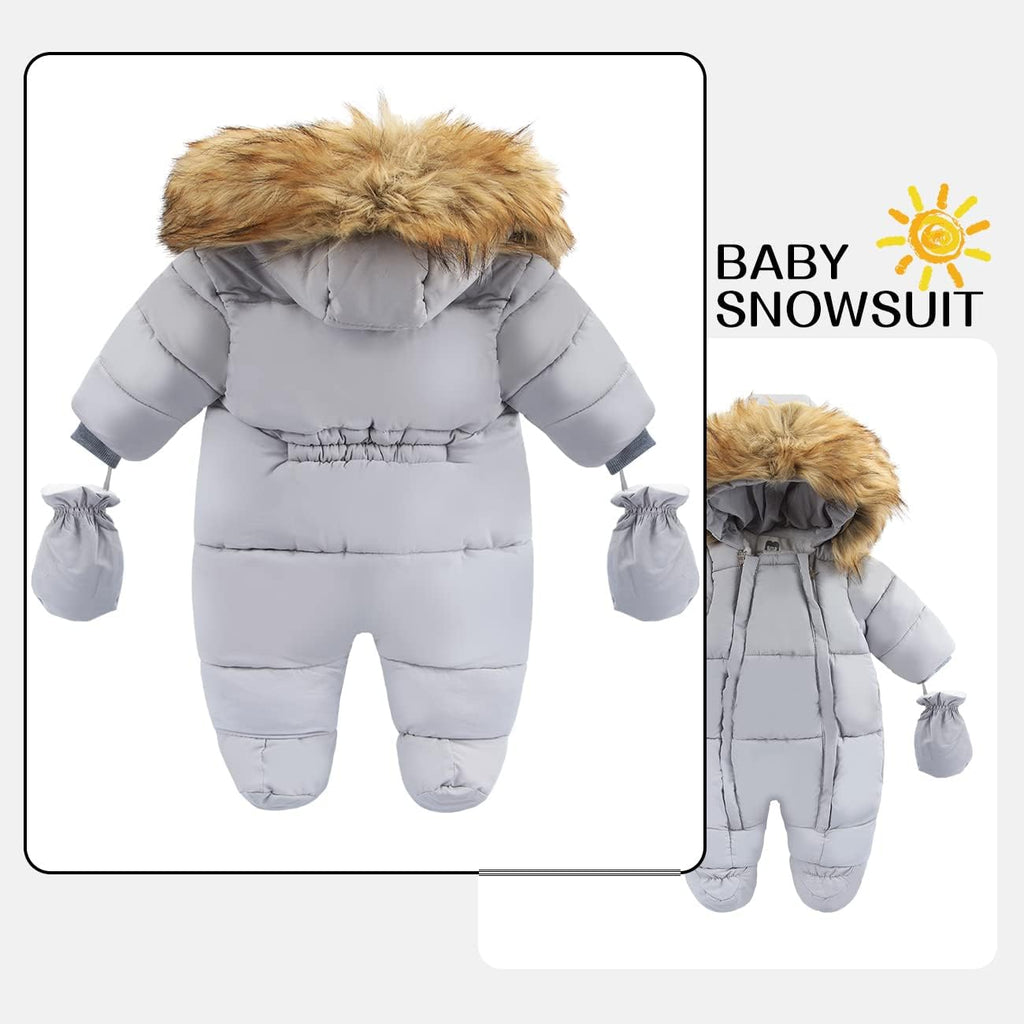Baby Girl Winter Snowsuit Toddler Jacket Clothes For Boy Infant Jumpsuit Hoodied