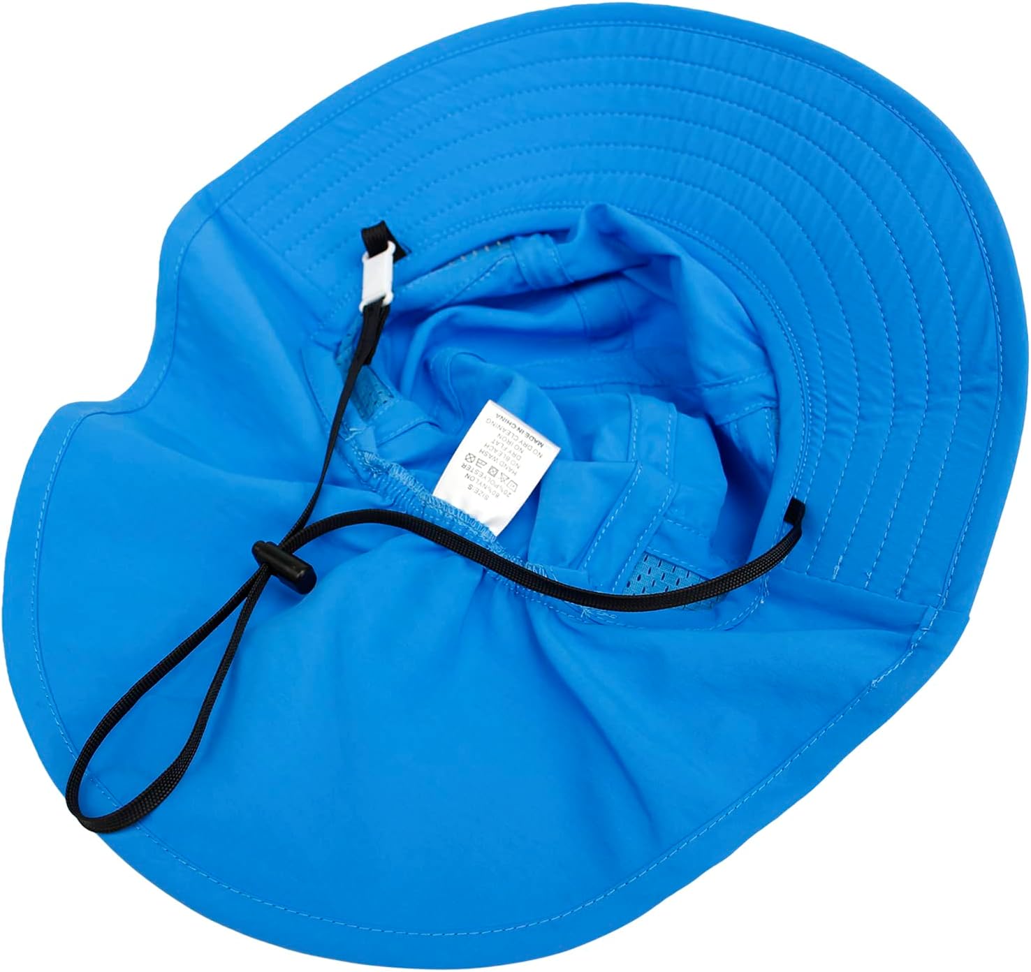 CHUNG Baby Sun Protection Hat Summer Toddler Adjustable UPF 50+ Wide Brim Neck Flap Beach Caps Boys Girls 1-12 Years Kids