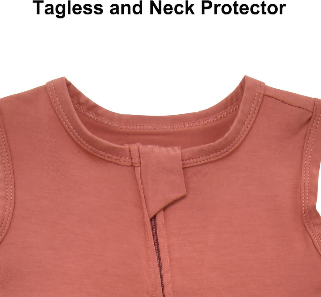 Baby Sleeveless Romper Zipper Toddler Summer Jumpsuit Rayon Outfits Infant Footless Pajamas 0-24m