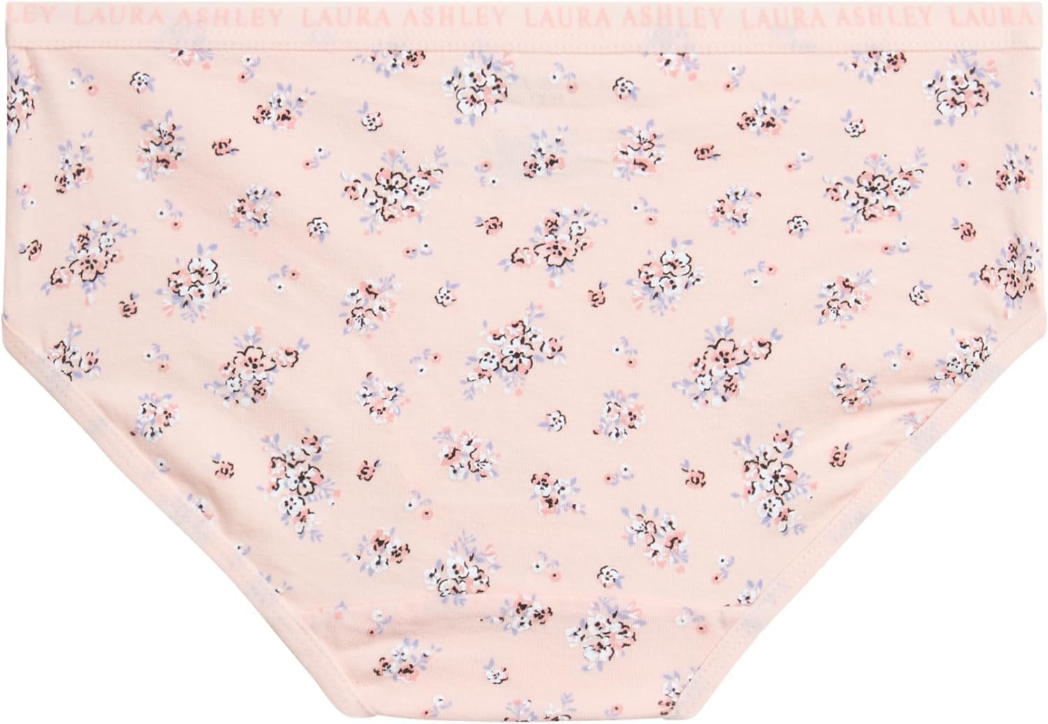 Laura Ashley Girls Underwear - 5 Pack Soft Stretch Breathable Panties for Girls - Lightweight Cotton Panties (Size: 4-12)