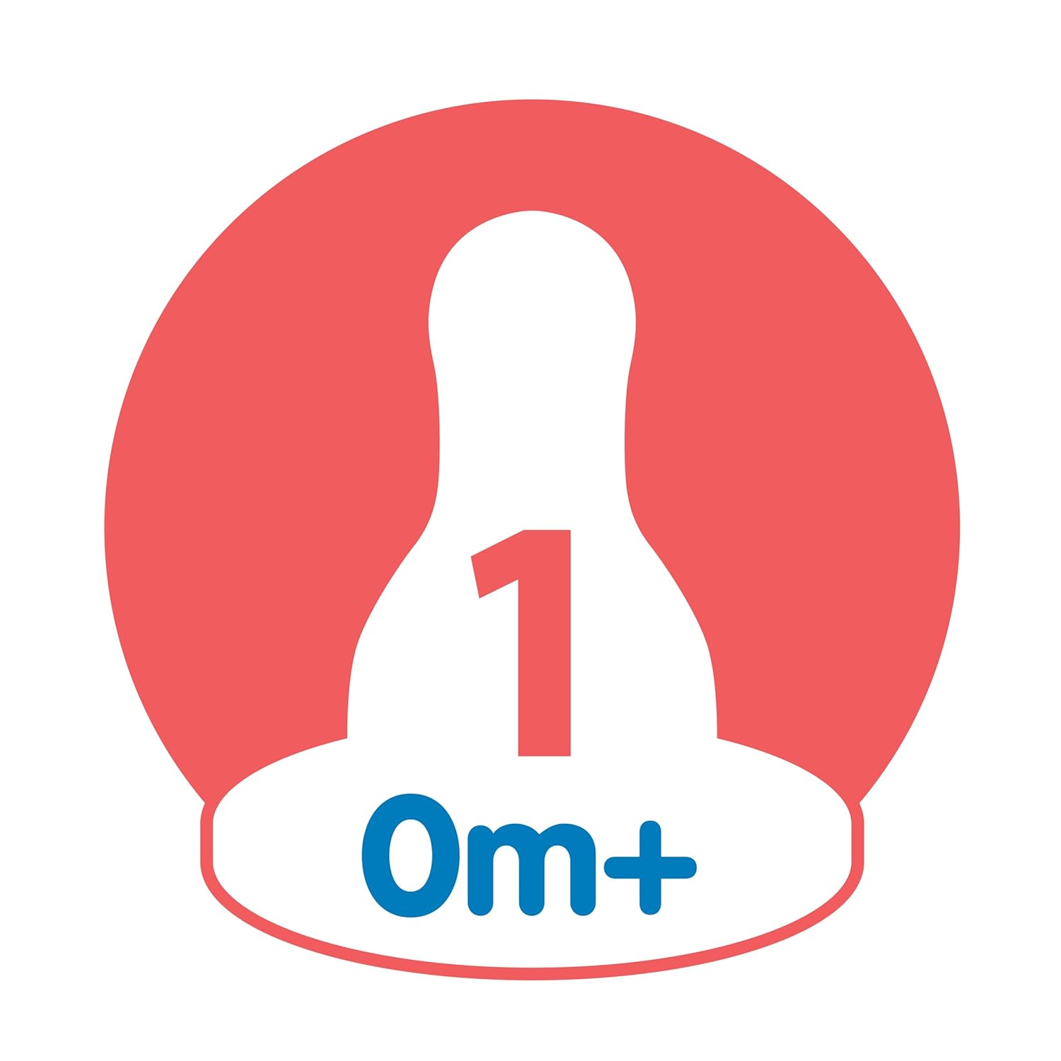 Dr. Brown’s Natural Flow® Anti-Colic Options+™ Narrow Baby Bottles 4 oz/120 mL, with Level 1 Slow Flow Nipple, 3 Pack, 0m+ Blue