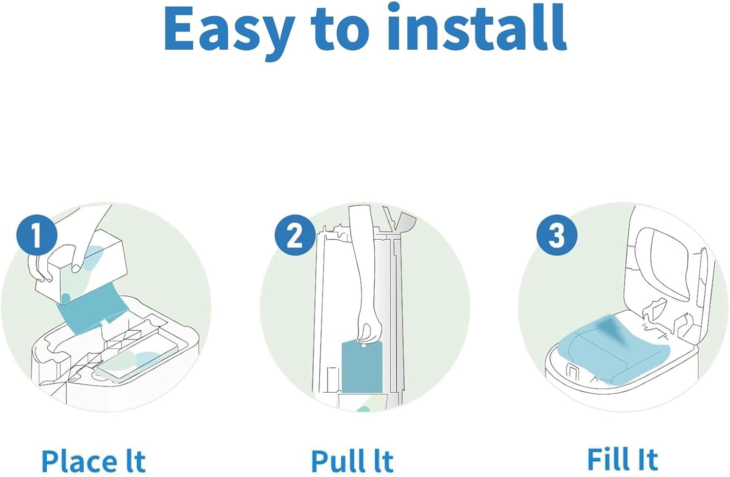 Diaper Pail Refills Bags with 30 Bags, Compatible with Genie Easy Roll Signature Diaper Pail and Platinum Diaper Pail, 7-Layer Odor-Barrier Technology, 3 Pack (90 Bag)