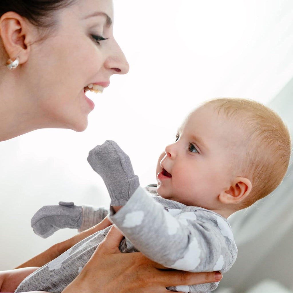 Newcotte 12 Pairs Adjustable Preemie Baby Mittens No Scratch Newborn Cotton Breathable Gloves Warm Mitts for Boys Kids