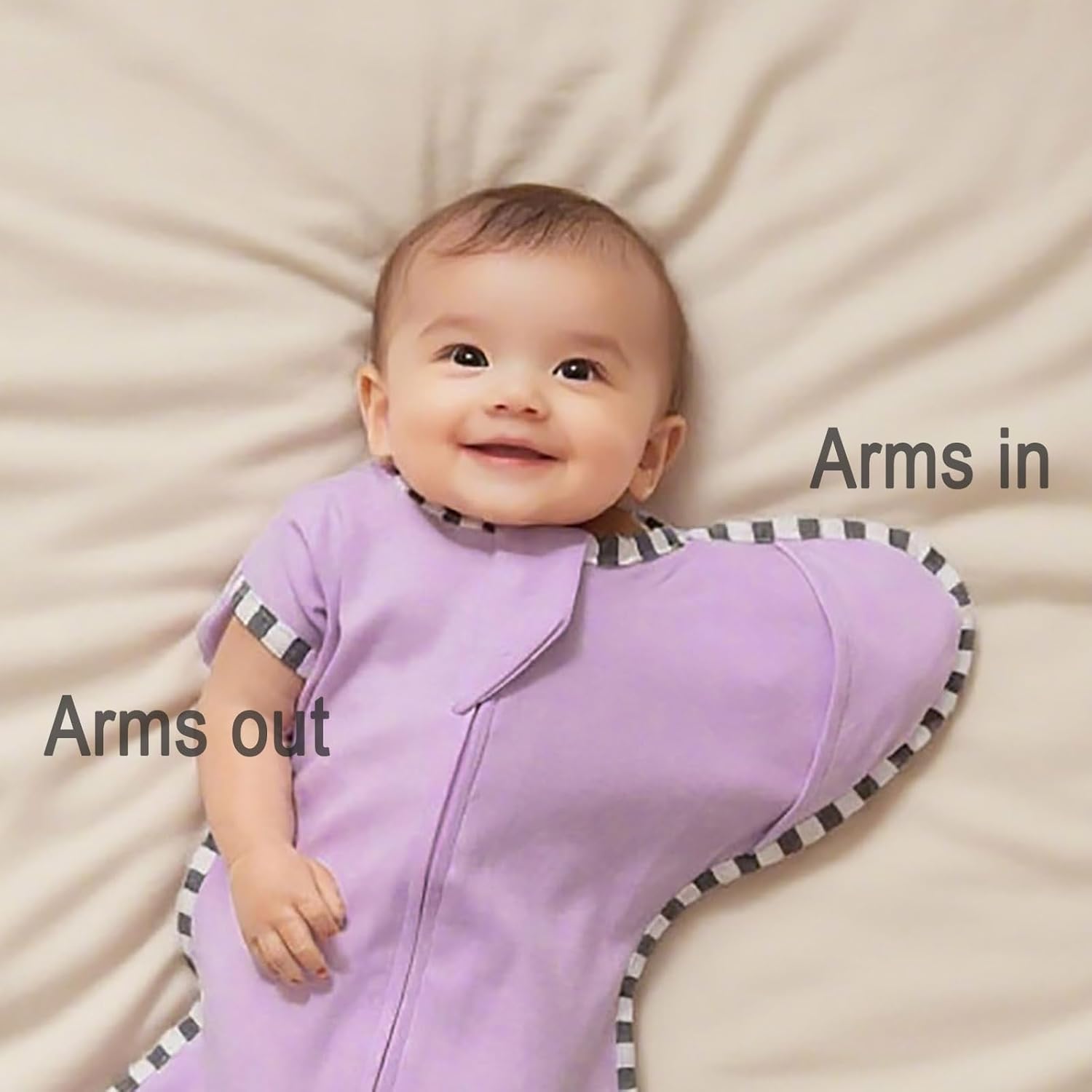 Baby Transition Swaddle 2-Pack, Newborn Sleep Sack, Arms Up Design (Arms In/Out), Infant Swaddle for Boys Girls