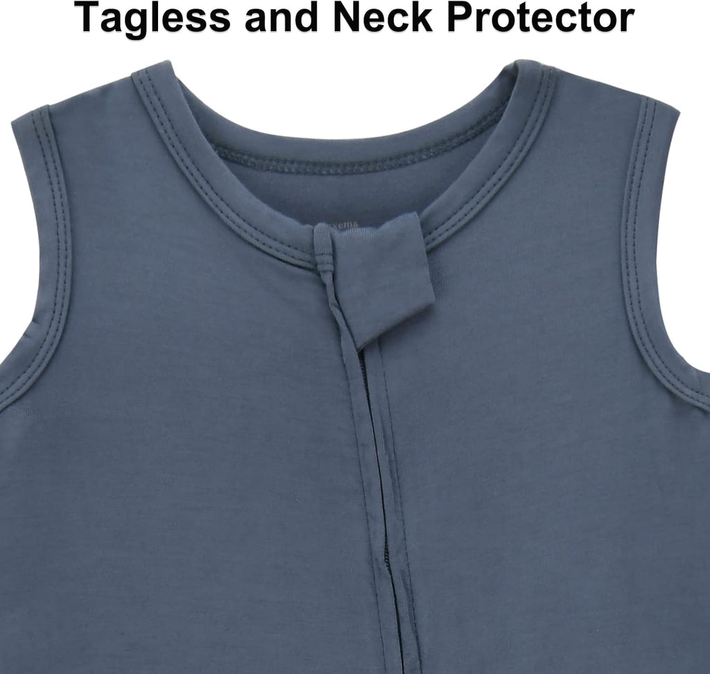 Baby Sleeveless Romper Zipper Toddler Summer Jumpsuit Rayon Outfits Infant Footless Pajamas 0-24m