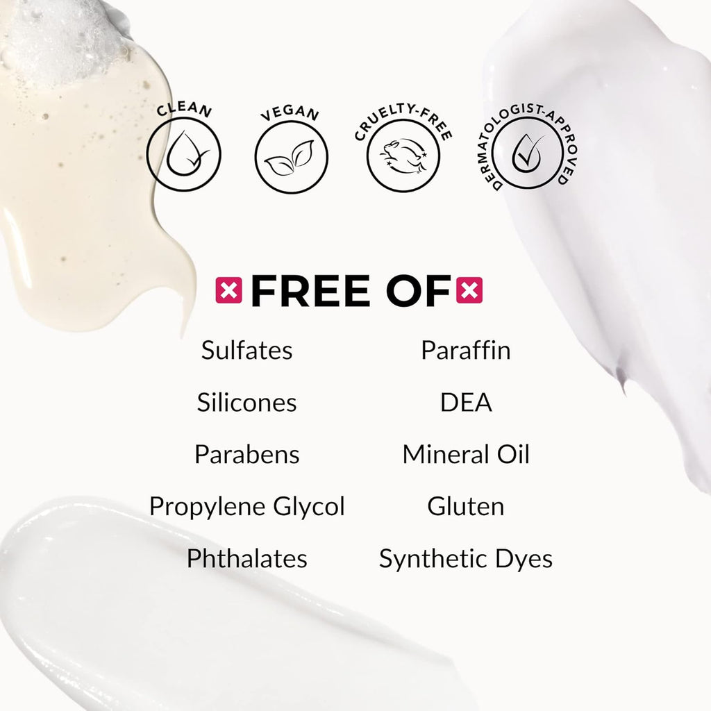 Love Ur Curls Fragrance Free Curly Shampoo and Conditioner Set with All in One Curl Cream Styler for Wavy Hair, 3 Step System to Repair, 200 mL