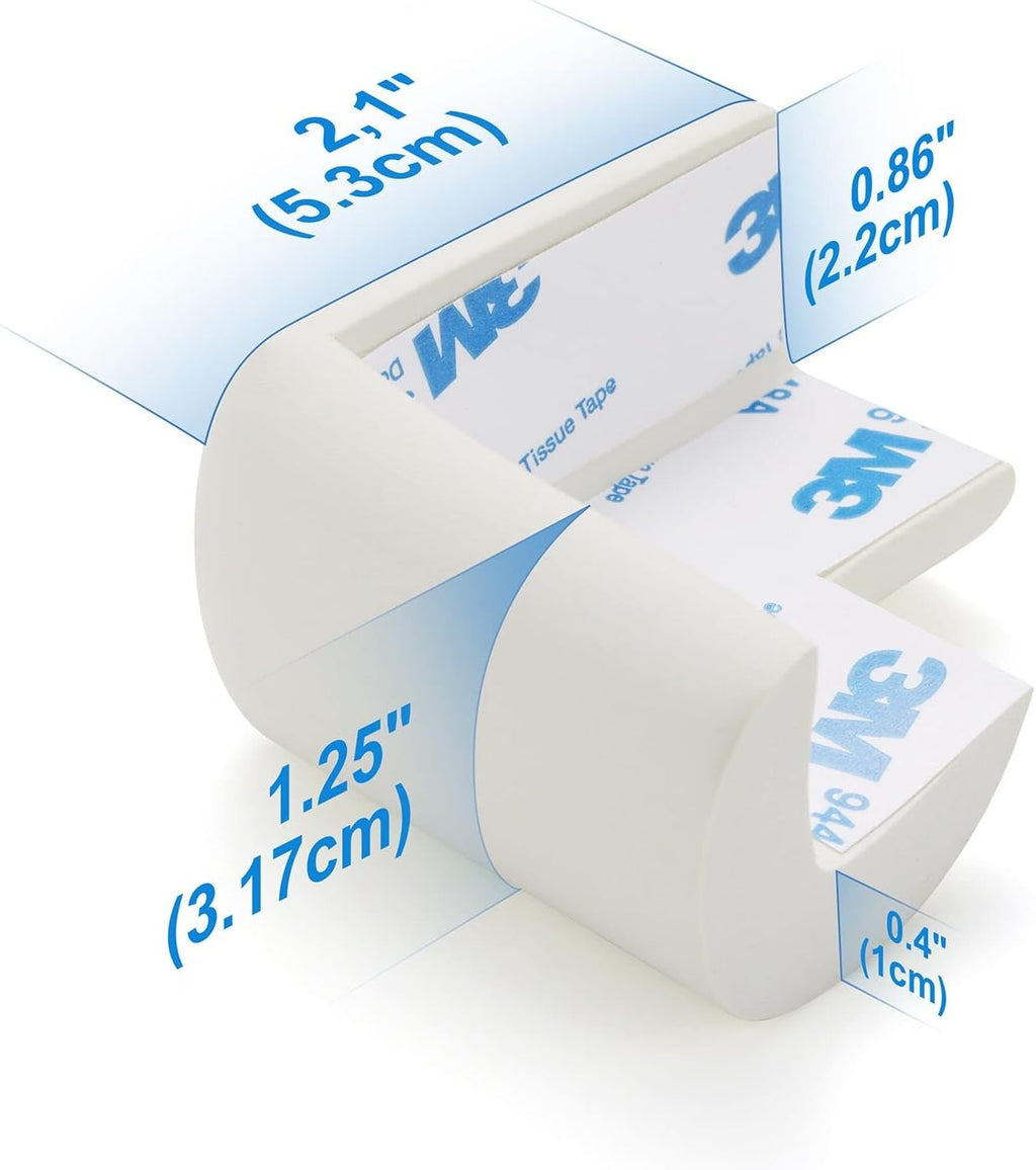 8 Pack Soft Sponge Table Corners, Corner Protector Baby, Baby Proofing Corner Guards, Pre-Taped Furniture Corner Protectors, Child Safety Furniture Bumper, Corner Protectors for furniturey, Black