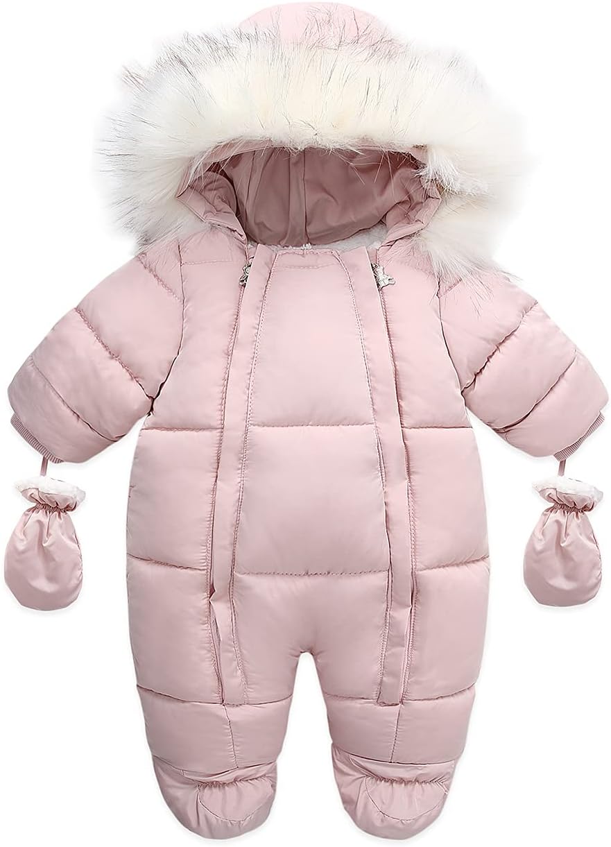 Baby Girl Winter Snowsuit Toddler Jacket Clothes For Boy Infant Jumpsuit Hoodied