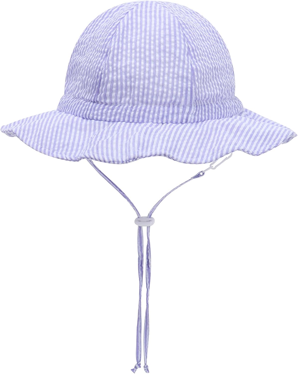 UPF 50+ Baby Bucket Hat - Wide Brim Sun Protection Beach Cap for Girls - Cute & Adjustable Toddler Hat