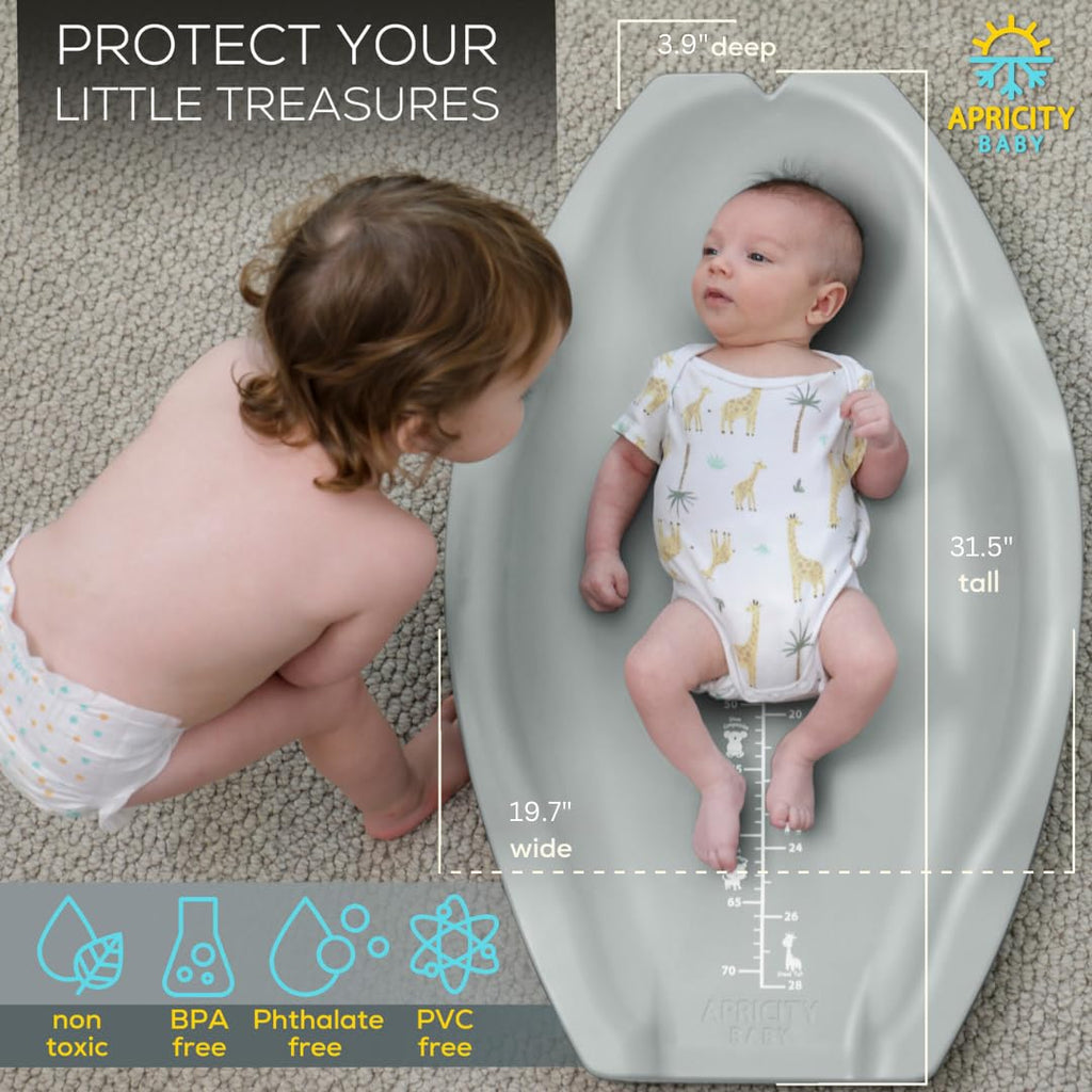 Apricity Baby Changing Pod -Sage- Waterproof Non-Slip Changing Pad Easy-to-Clean Diaper Changing Station for Dresser Tops Large Portable Wipeable Changing Pad for Newborns to Toddlers Diaper Changer