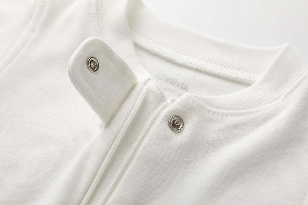 Owlivia Baby Boy Romper, Unisex Short-sleeve Summer Outfit, 100% Organic Cotton Girl One-Piece Jumpsuit