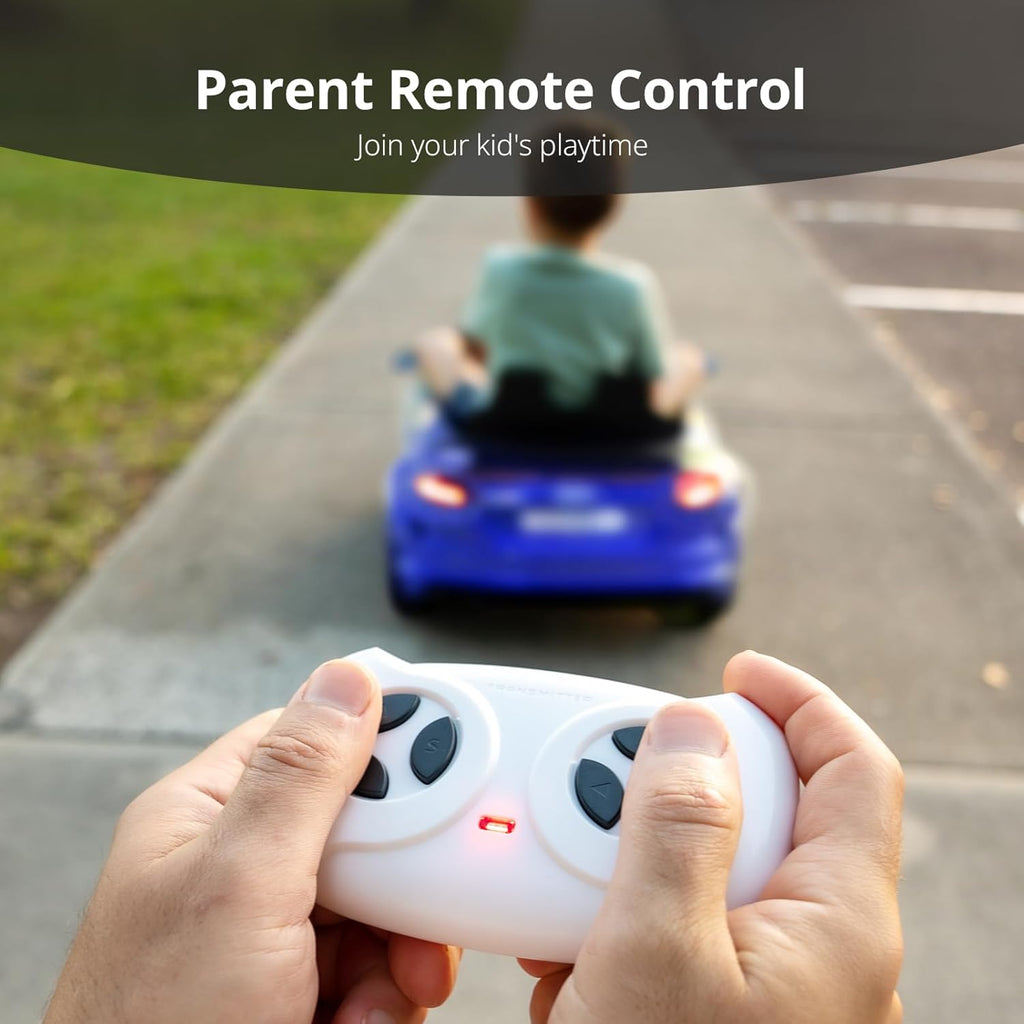 Kids Electric Car, Licensed Audi 6V Kids Ride on Toy Car for Toddlers with Remote - Dark Blue