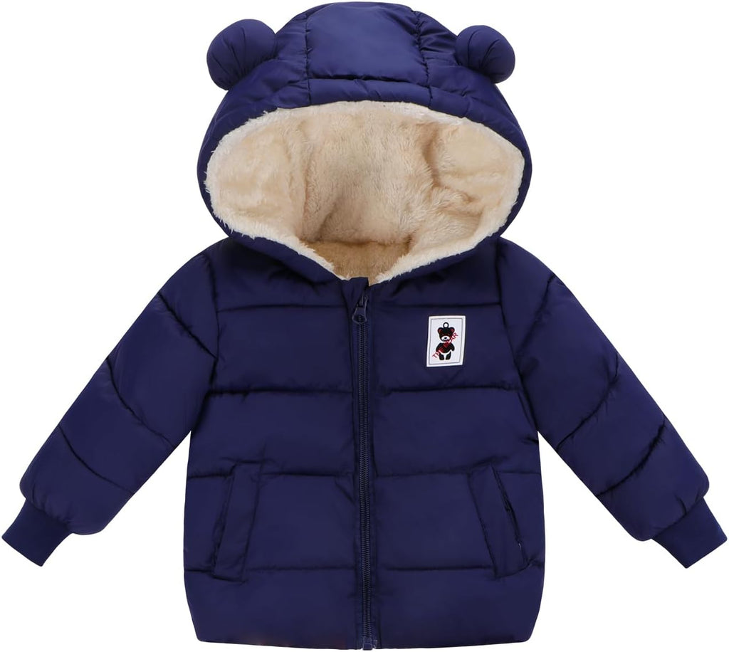 Newborn Baby Girls Fleece Outerwear Jacket Toddler Winter Coat Infant Clothes