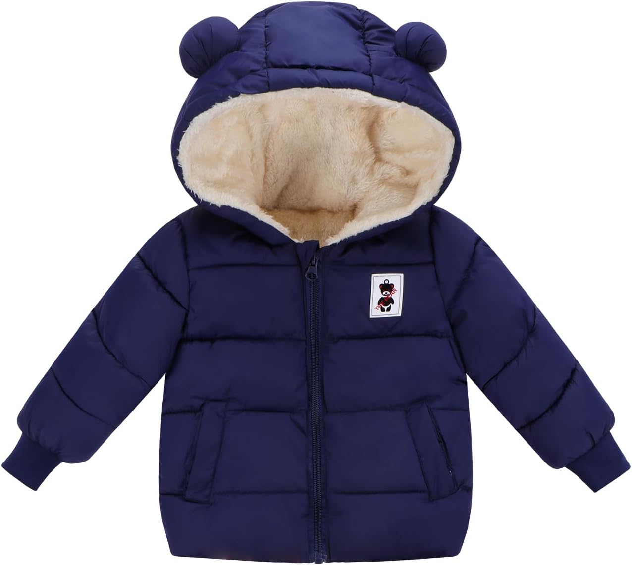 Newborn Baby Girls Fleece Outerwear Jacket Toddler Winter Coat Infant Clothes