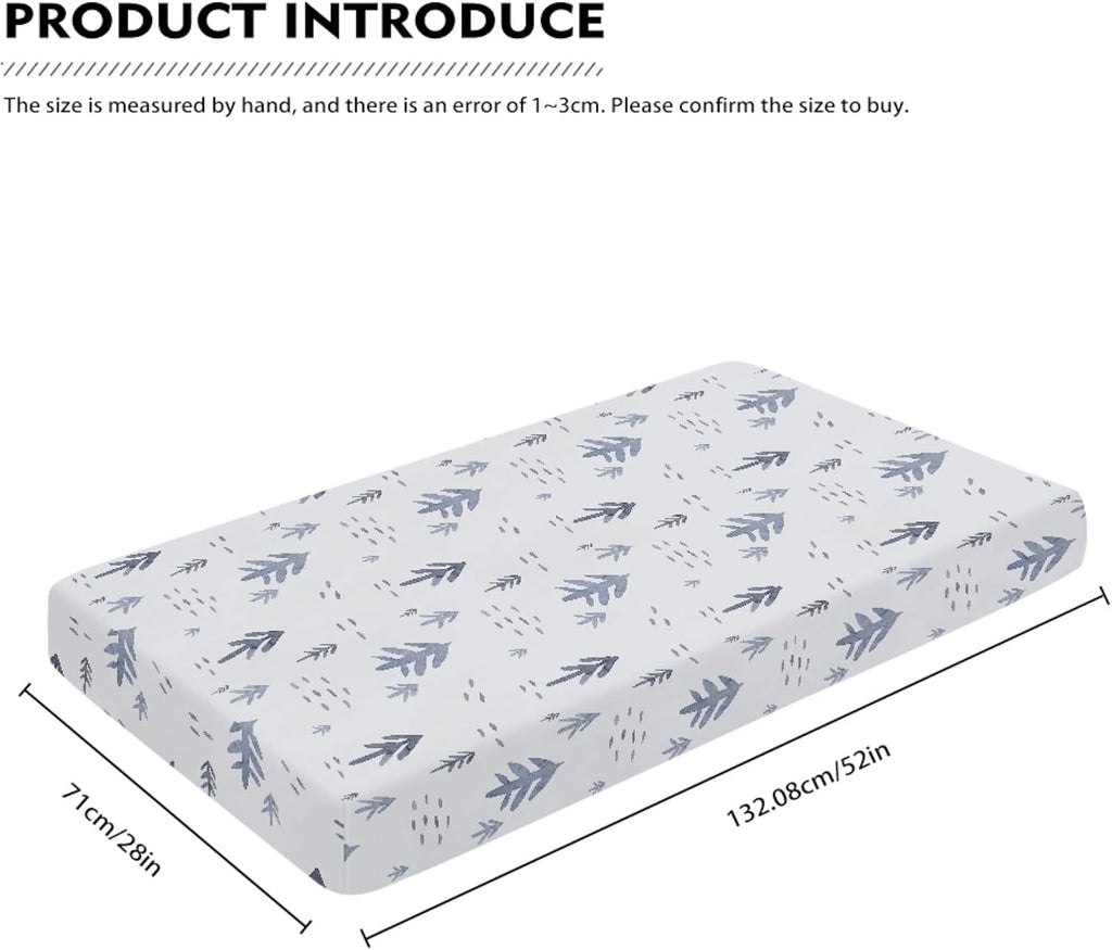 Watercolor Trees Fitted Crib Sheet Plants Baby Crib Sheet Fit Standard Crib and Toddler Mattress,Crib Mattress Sheets for Boys Girls 28"x52"
