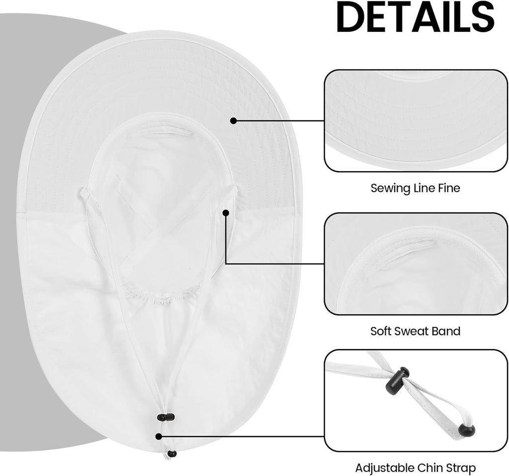 Baby Sun Hat with Neck Flap for Sun Protection Toddler Beach Hat UPF 50+ Outdoors 0-6 Years Boys Girls