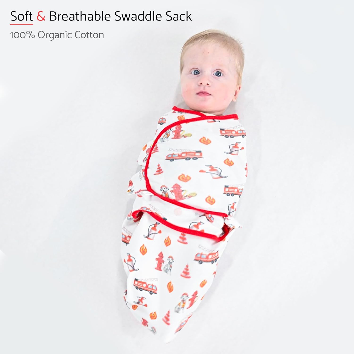 LollyBanks Baby Swaddles, 100% Organic Cotton Swaddle for Newborns Boys and Girls, 3-6 Months Swaddle Sacks with Easy Change Zipper, Newborn Swaddles Baby Registry (Dog Print)