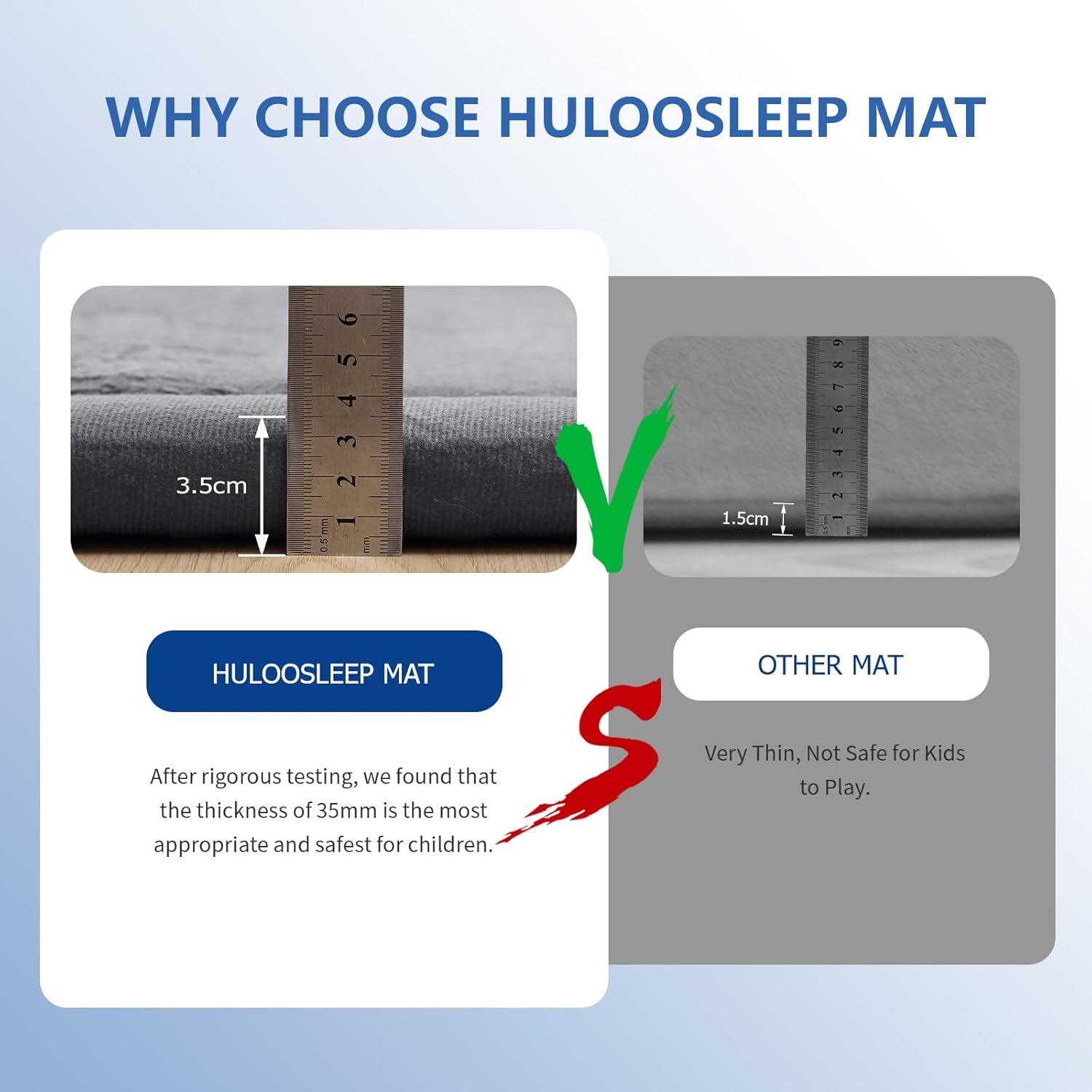 Baby Play Mat for Floor,1.3" Thick Memory foam Tummy Time Mat,Water Repellent Soft Velvet Nursery Rug,Extra Large Non Slip for Crawling,Toddlers,Infants,kids,Tatami Style for Living Room(Dark Grey)