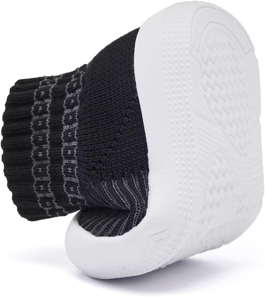 Eashi Baby Boy Girl Non-Skid Indoor Infant Walking Shoes Breathable Warm Elastic Sock Shoes with Memory Sole Protect Toes Outdoor Sneakers