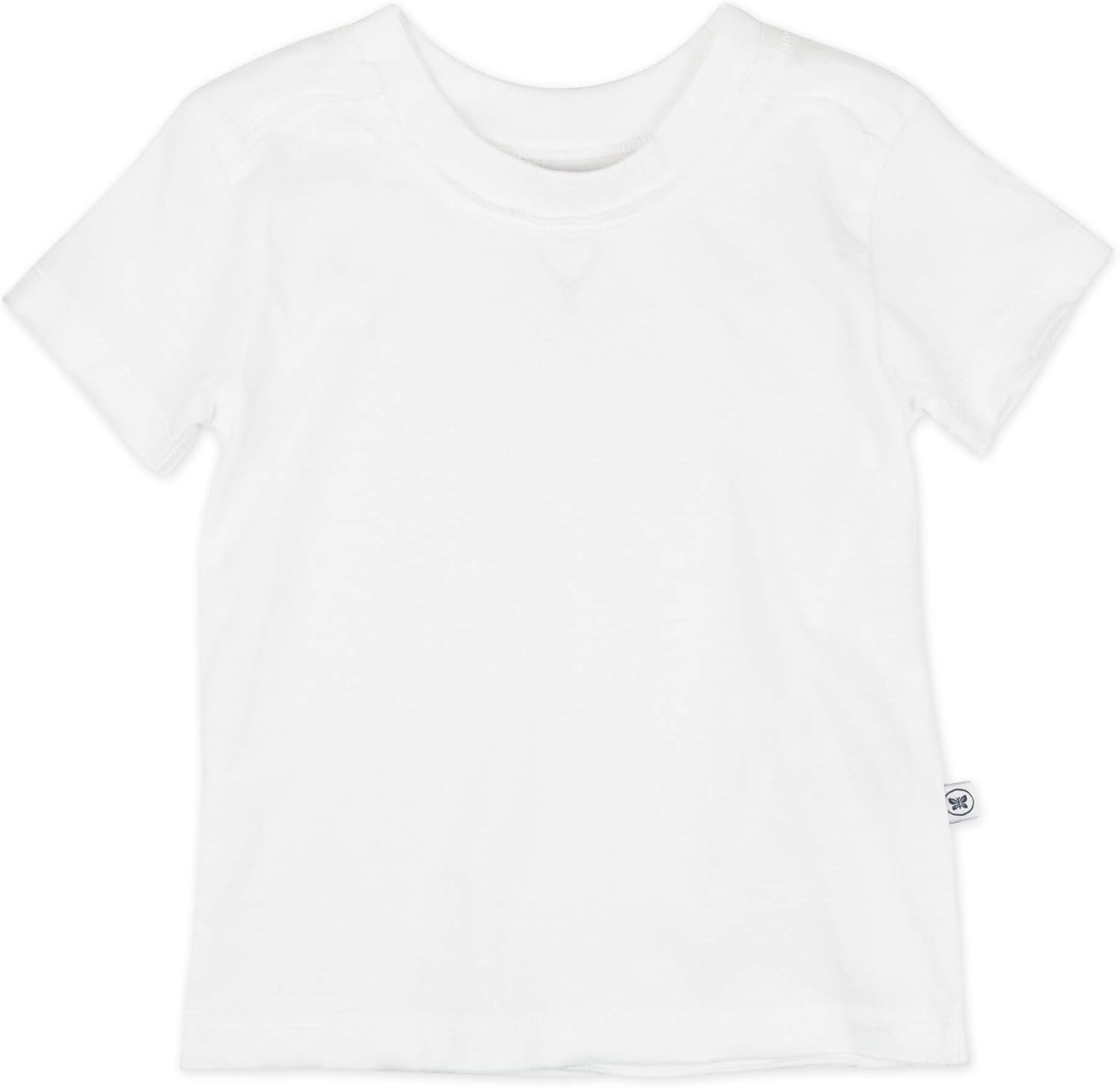 HonestBaby 5-Pack Short Sleeve T-Shirts 100% Organic Cotton Baby, Toddler, Little Kid, Boy, Girl, Unisex