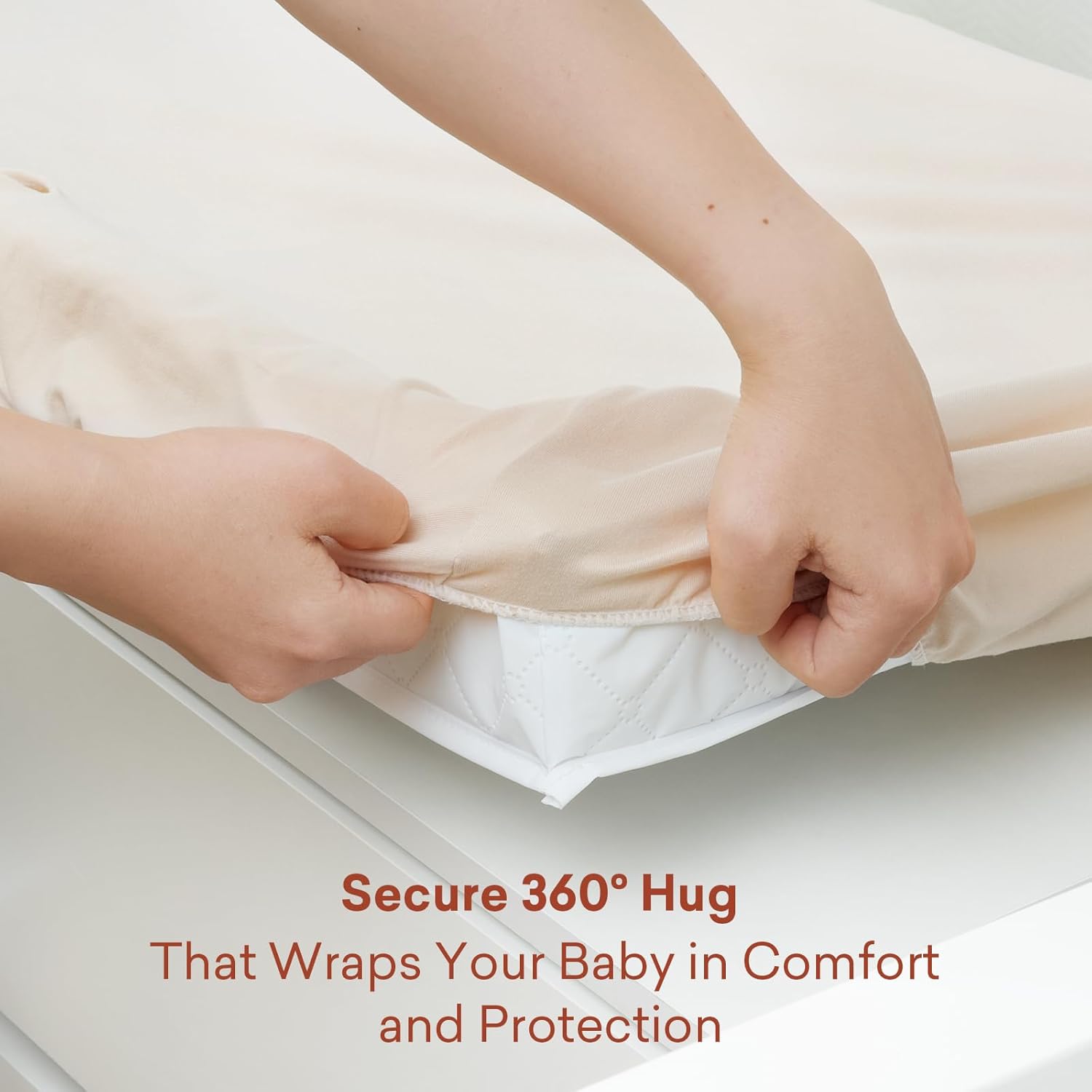 Changing Pad Cover (2-Pack) for Baby Girls Boys, Soft Fitted Diaper Changing Table Covers, Nursery Sheets Liner