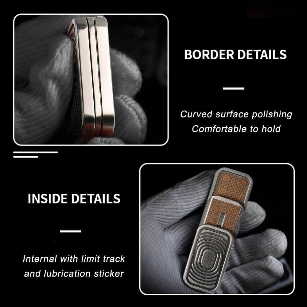 STONESTAR Fidget Toys Pack - Magnetic Metal Fidget Slider Haptic Coin Collection, EDC Fidget Toy for Adults, Helps Relieve ADHD/Anxiety/Stress (Silver)