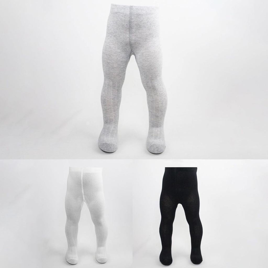 bistyle Baby Girls Tights Thick Leggings Soft | Warm Organic Cotton Stockings Pantyhose | Newborn Infant Toddler 3 Pack