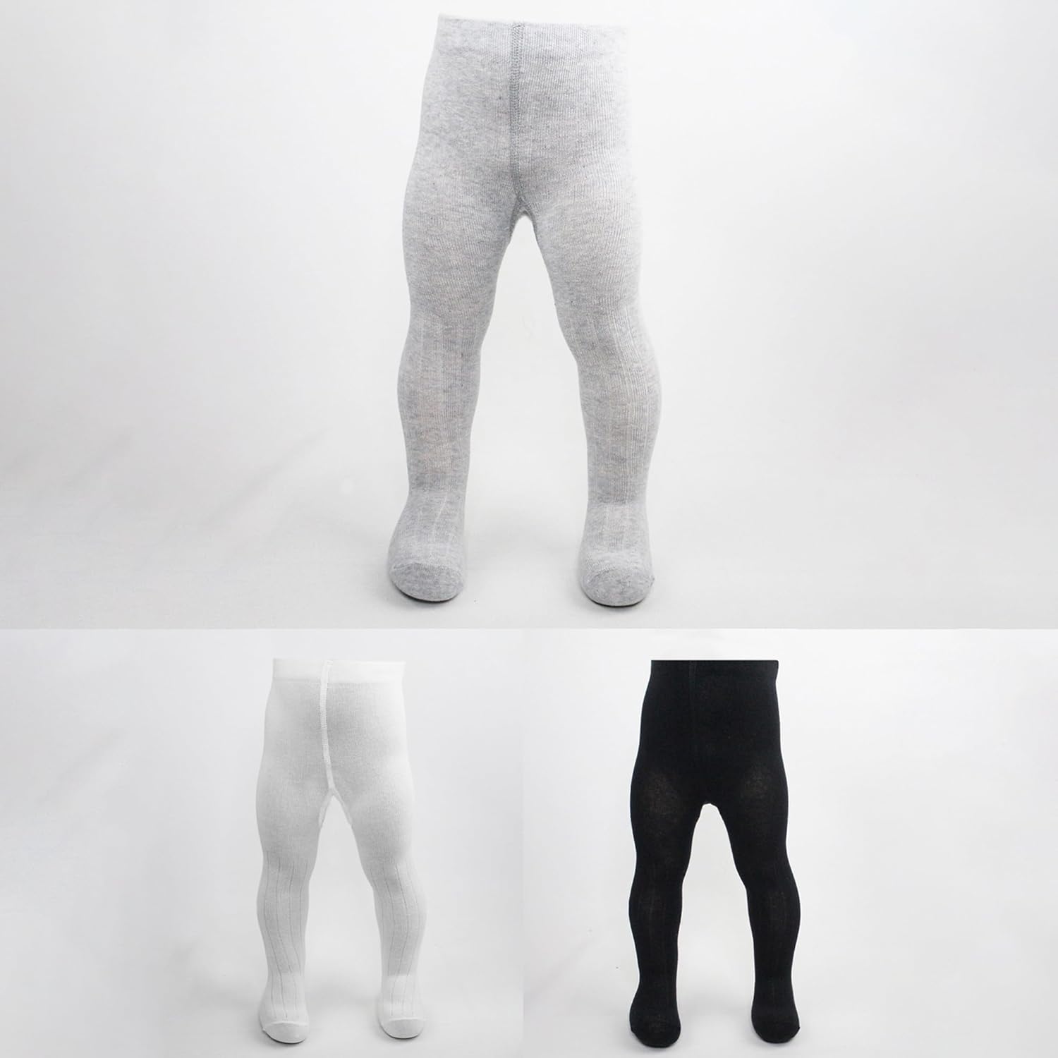 bistyle Baby Girls Tights Thick Leggings Soft | Warm Organic Cotton Stockings Pantyhose | Newborn Infant Toddler 3 Pack