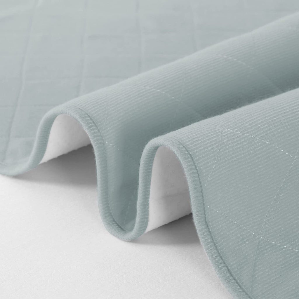 Waterproof Crib Mattress Protector 27" x 38", Non-Slip & Sturdy Mattress Pad Mat, 4 Layers Incontinence Bed Pad for Children Adults, Pets Training Pee Pad, Grey