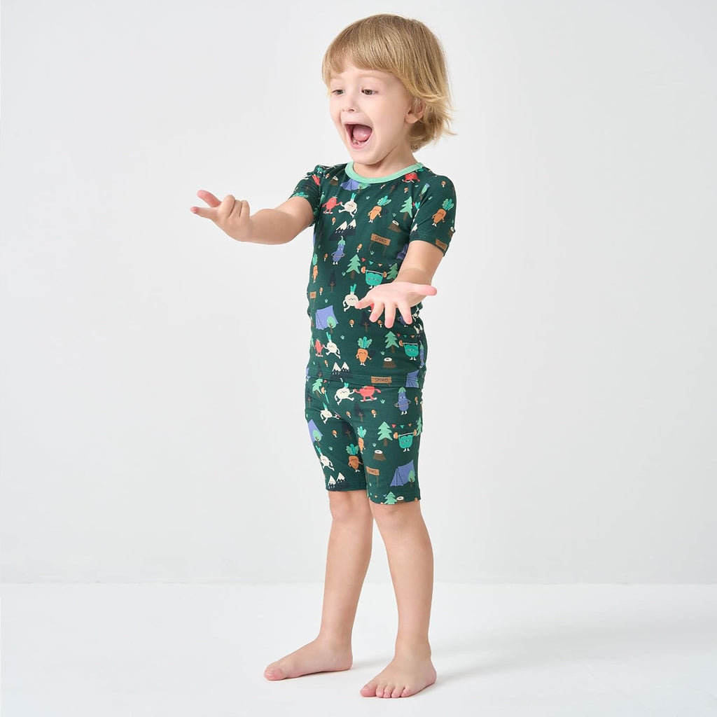 pureborn Baby Toddler Kids Viscose from Bamboo Pajamas Set Pjs 2pcs 18M-8Y