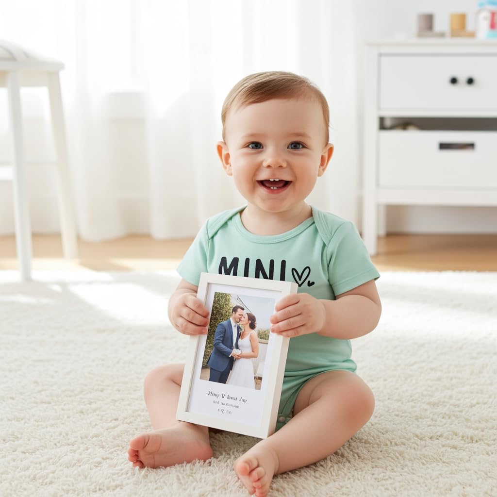 PATPAT Baby Bodysuits Supersoft Bamboo Viscose - Short Sleeve Boys and Girls - Newborn Infant Unisex Clothes Pack