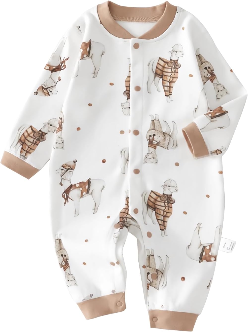 100% Organic Cotton Soft 3-24 Months Baby Romper Jumpsuits for Boys and Girls Unisex Long Sleeve