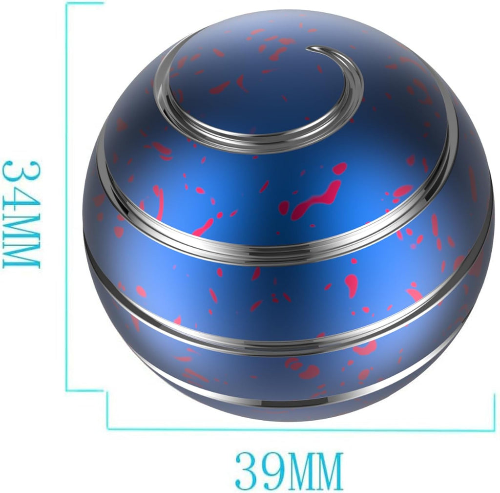 Kinetic Desk Toys, 1.54'' Kinetic Spinning Desk Toys for Kids Adults, Fidget Toys for Party Favors, Christmas Stocking Stuffers, Easter Basket (39MM, Blue Pink)